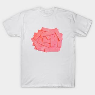 Pink Strawberry Bubblegum Strips Pile Photograph T-Shirt